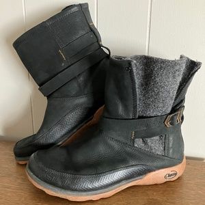 Chaco Hopi Wool Black Womens 9 Boot